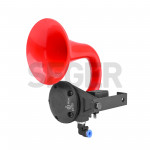 SEGER - 80Jh Unicorn Air Horn 24V (Unichorn), țeavă din plastic roșu