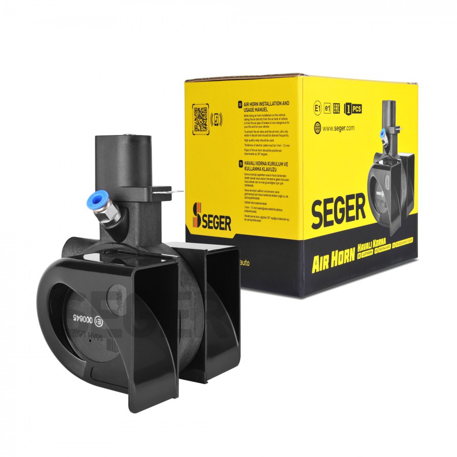 SEGER - 90Ah Salyangoz Havalı Korna 12V
