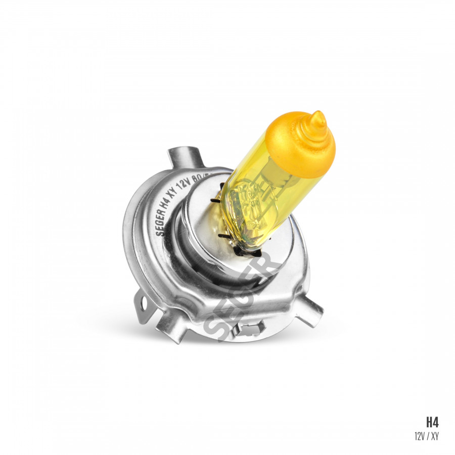 H4 12V 60/55W P43t Xenon Yellow (2.700K Sarı Işık) (P43 Tırnaklı)