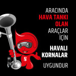 SEGER - 90Ah Salyangoz Havalı Korna 12V