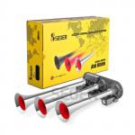 SEGER - 82Ee Cümbüş Havalı Korna 12V, Krom Borulu, 16 Farklı Melodi